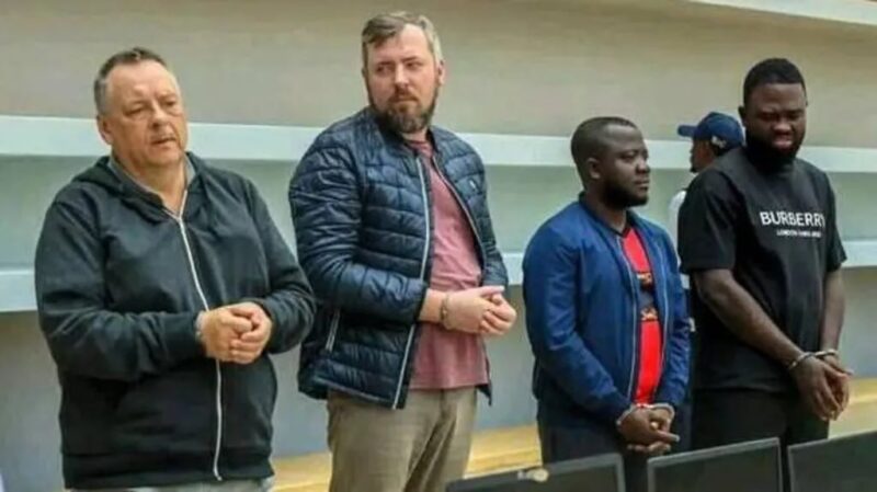 Two Russians sentenced for terrorism, spying in Angola (From left to right) Russians Lev Lakshtanov and Igor Ratchin were on trial with two Angolans, Amor Carlos Tomé and Francisco Oliveira