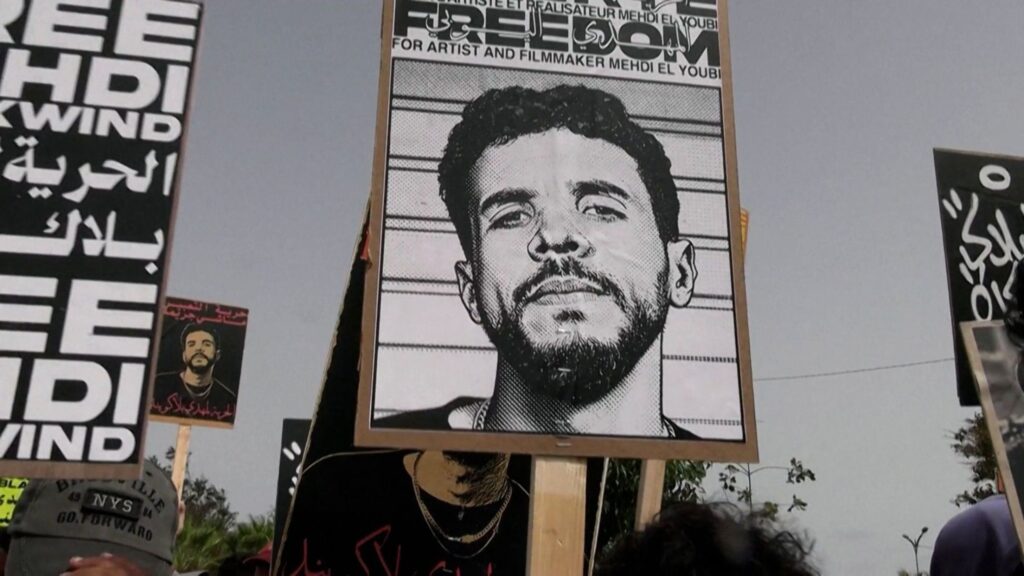 Moroccan rapper Mehdi Black Wind’s supporters demand release over song critical of authorities