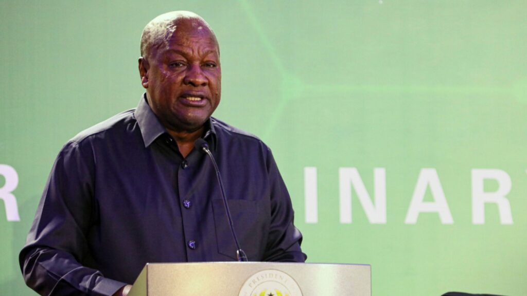 Ghana’s Mahama urges African Union to act on rising anti-immigrant violence in South Africa Ghana's President John Dramani Mahama speaks during the Extraordinary Summit on Health, in Accra, Wednesday, July 22, 2026.